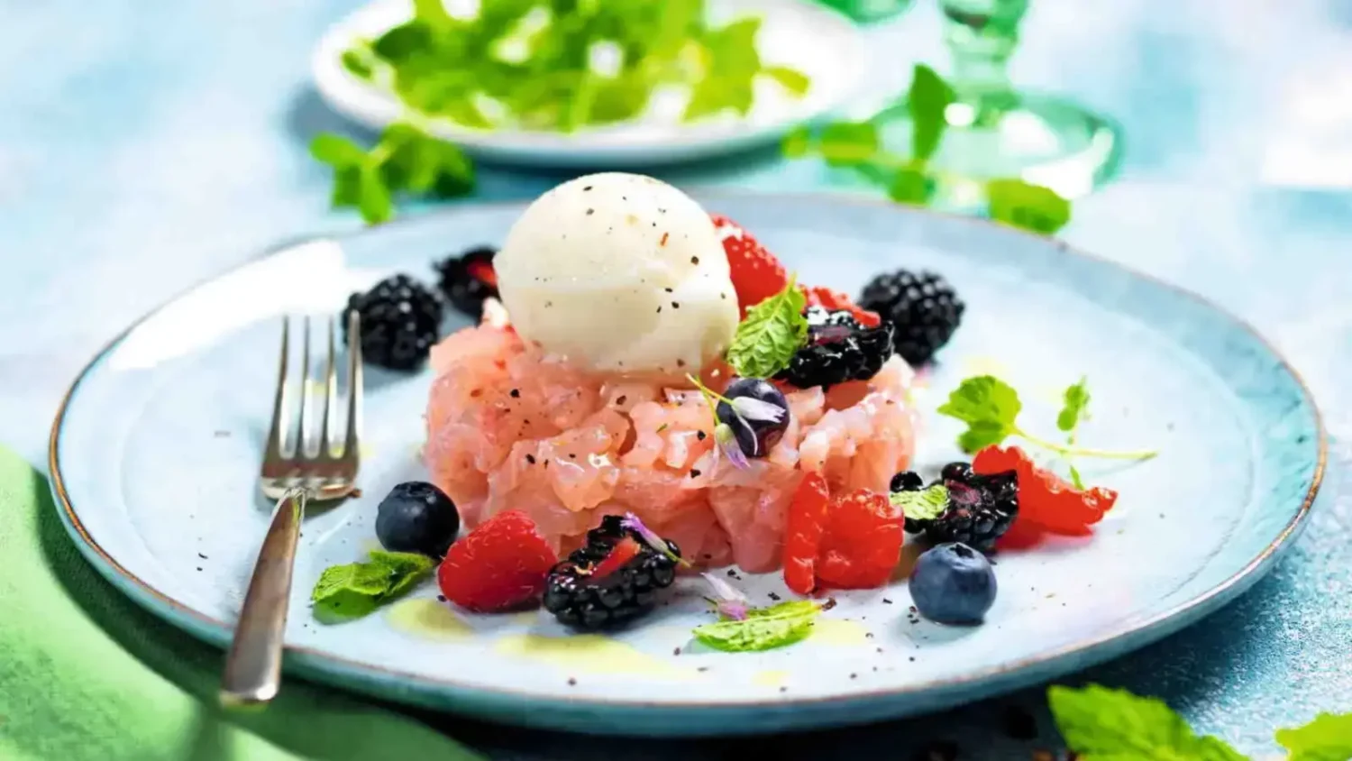 Tartare de sériole au sorbet citron : l’association étonnante qui change tout Tartare de sériole