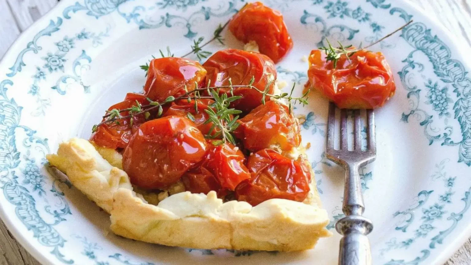 Tarte Tatin aux tomates du menu du jour