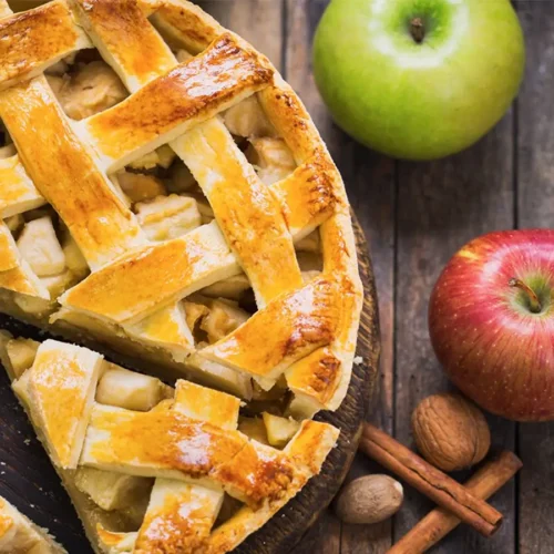 Tarte aux pommes en treillis