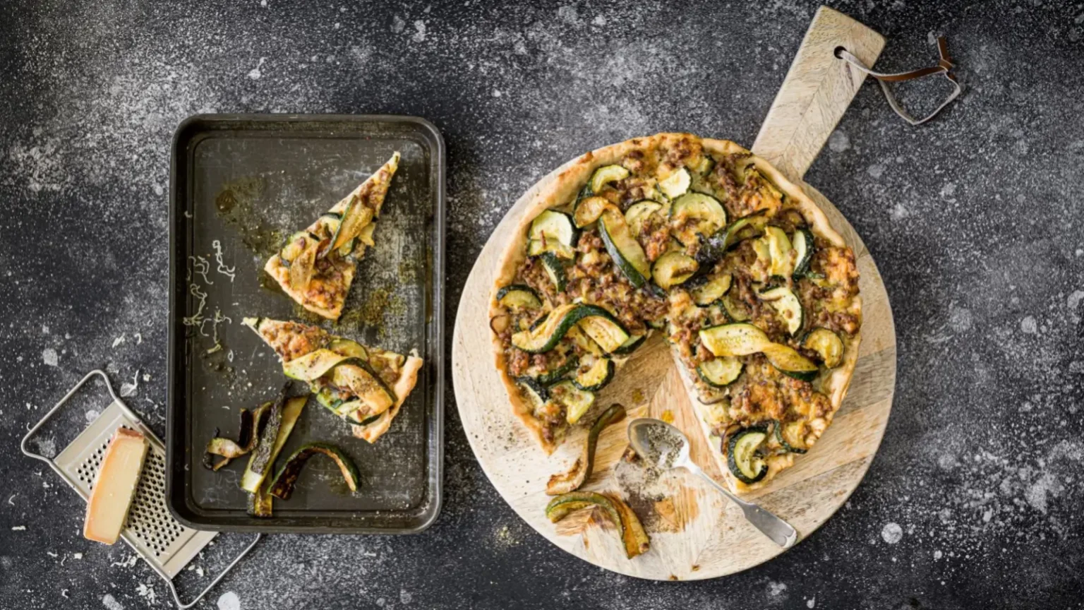 Tarte courgettes et viande hachée : le dîner familial qui régale tout le monde Tarte courgettes viande hachée