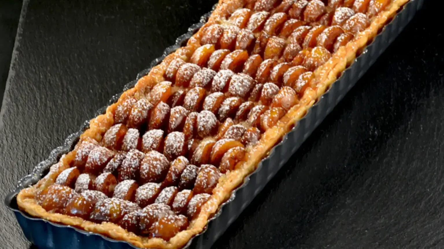 Tarte fine aux mirabelles et abricots