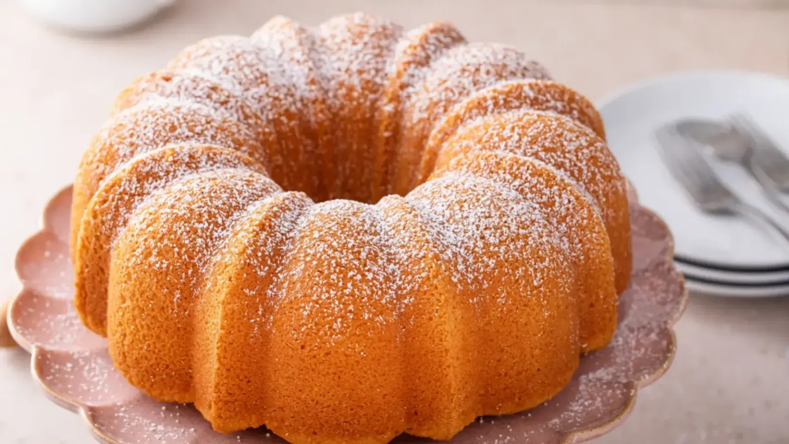 Gâteau Bundt classique : la recette ultra moelleuse au sucre glace Gâteau Bundt classique