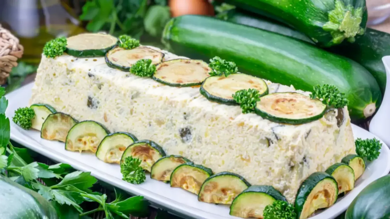 Pastel de calabacín : la terrine froide de courgette qui vient d’Espagne Pastel de calabacín