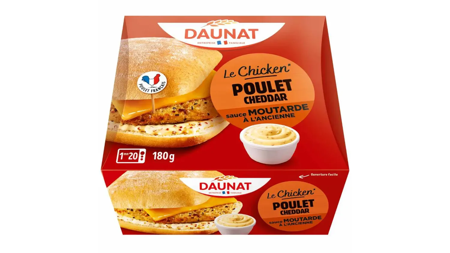 Ce burger au poulet vendu chez Leclerc et Intermarché ne doit plus être mangé : vérifiez ce numéro rappel burger Daunat Listeria