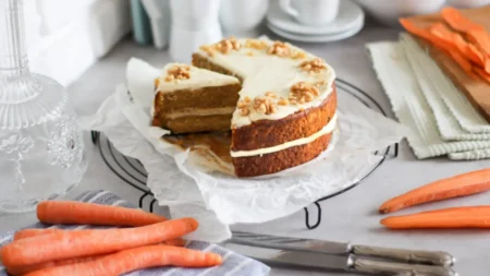 Carrot cake aux noix de pécan : le glaçage qui fait toute la différence Carrot cake aux noix de pécan