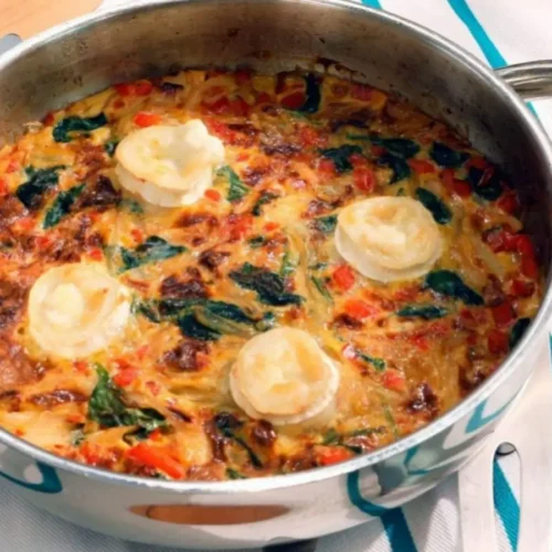 Frittata aux légumes et chèvre