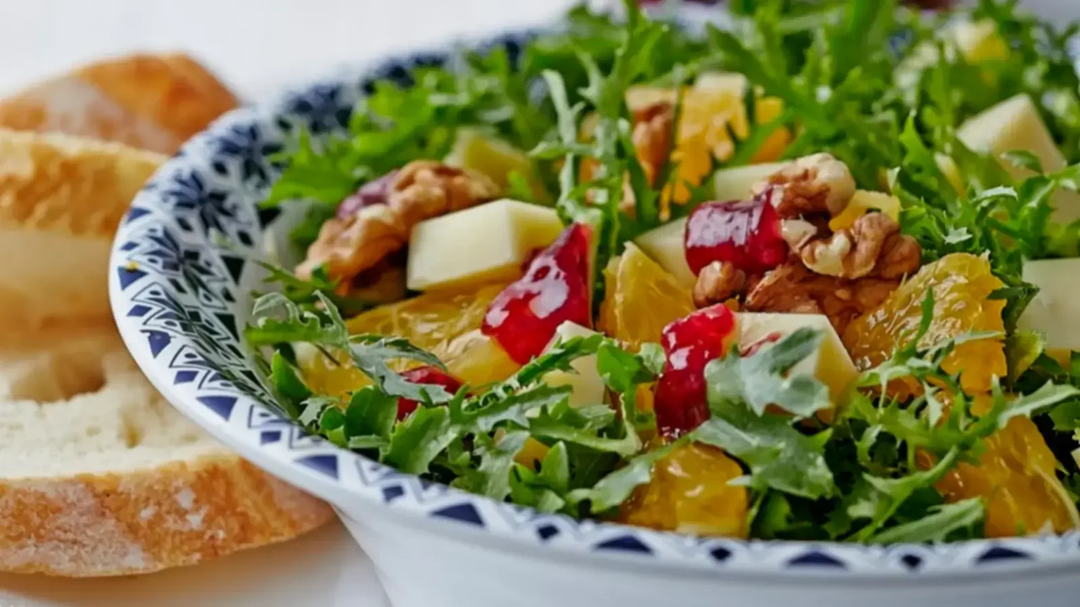 Salade de roquette orange noix