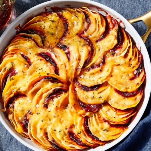 Tian de pommes de terre et betteraves