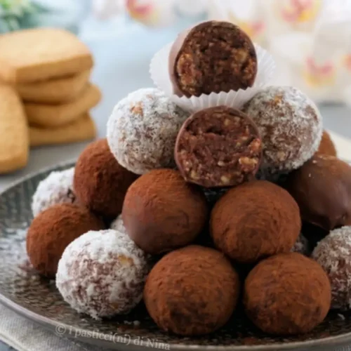 Truffes au chocolat et aux biscuits