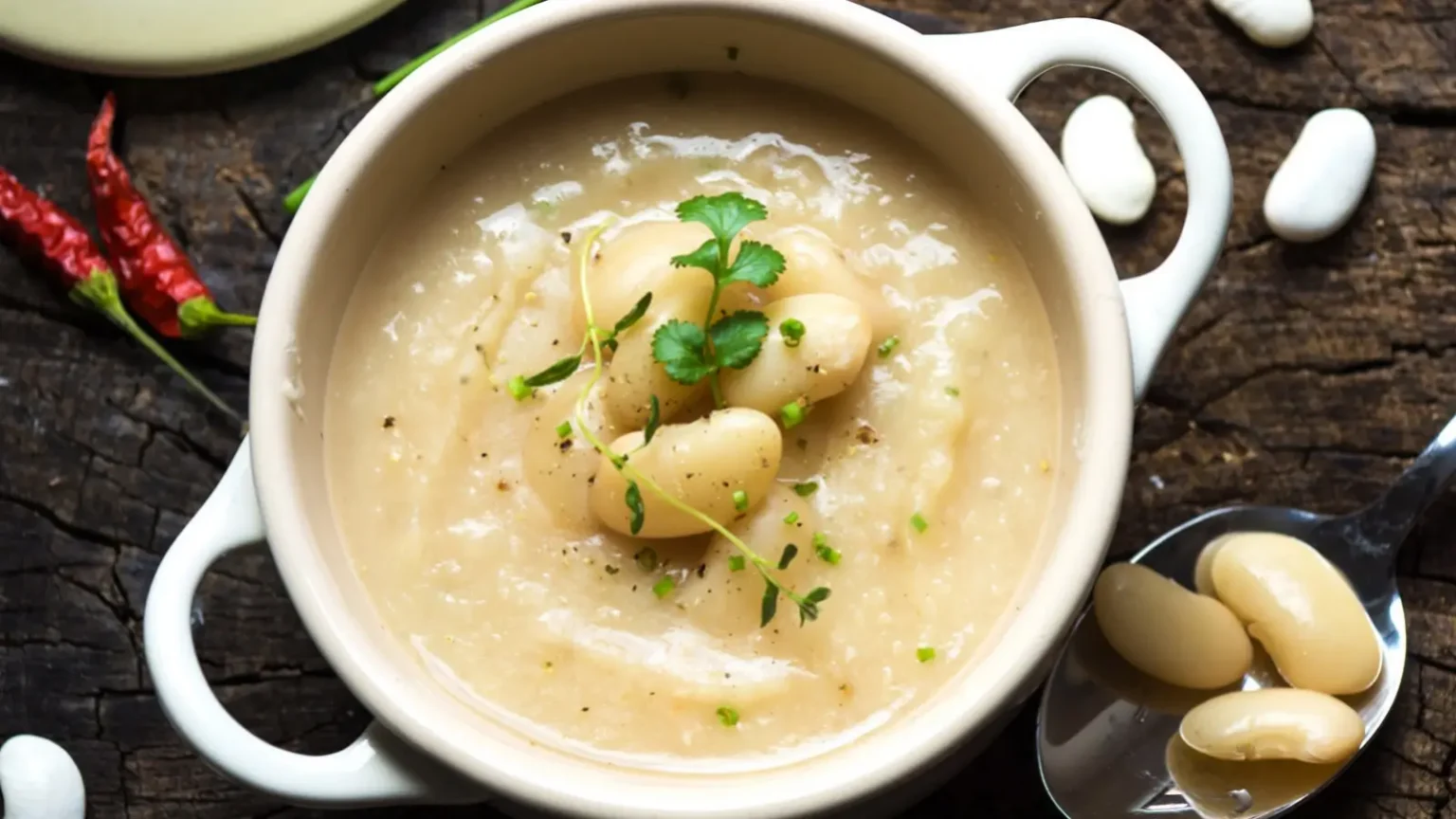 Velouté de haricots blancs